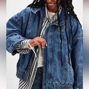 Free People Blue Jean Jacket